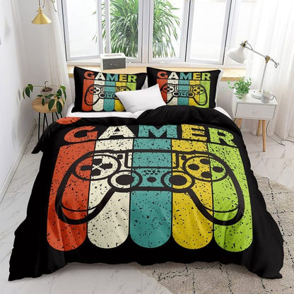 Gamer Bedding Sets for Boys Gaming Duvet Cover Set Video Games Comforter