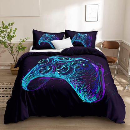Gamer Bedding Sets for Boys Gaming Duvet Cover Set Video Games Comforter