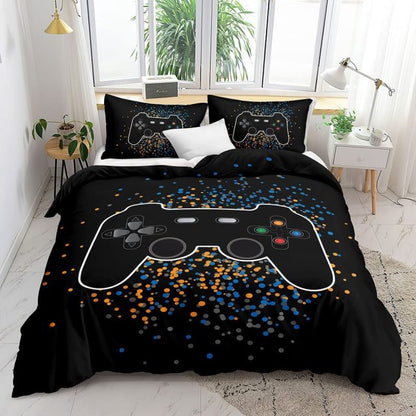 Gamer Bedding Sets for Boys Gaming Duvet Cover Set Video Games Comforter