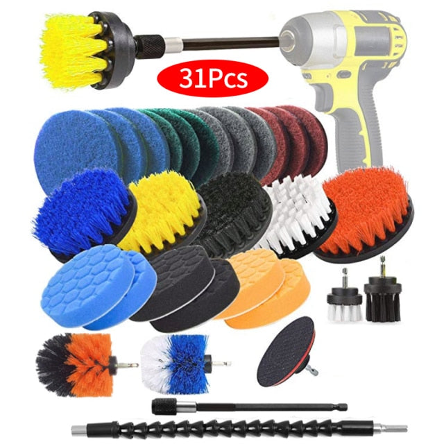 Car Ceauty Cleaning Brush for Bathtub, Grout, Bathroom, Floor, Toilet