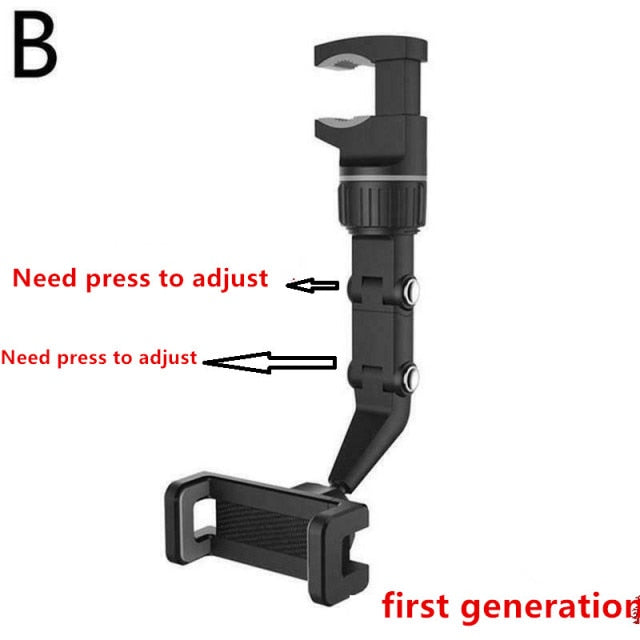 Multifunction Rearview Mirror Phone Holder Car Rearview Mirror Mount Phone Holder For iPhone 12 GPS Seat Smartphone Car Holder