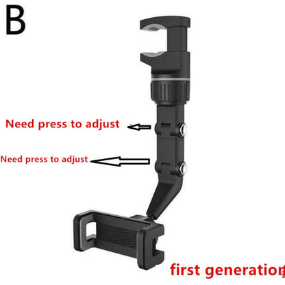 Multifunction Rearview Mirror Phone Holder Car Rearview Mirror Mount Phone Holder For iPhone 12 GPS Seat Smartphone Car Holder