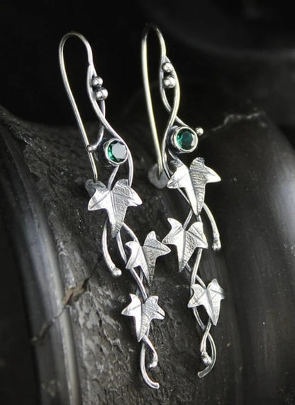 Trendy Women Earrings 4 Colors Delicate Gold Color Inlay Natural Stone