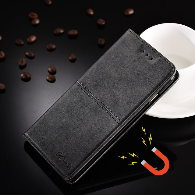 1pcs/lot Top Quality Luxury Grease Glazed Leather Case For Samsung Galaxy Note 4 N9100 IV Card Slots Wallet Back Cover Bag Note4