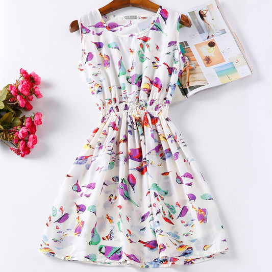 Summer Women Dress Vestidos Print Casual Low Price China Clothes
