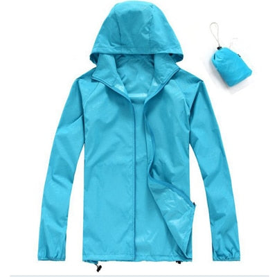 Men&Women Quick Dry Skin Jackets Waterproof Anti-UV Coats Outdoor Sports Brand Clothing