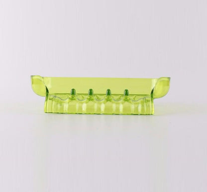 Soap Storage Box Dish Case Makeup Organizer Water Drain Sponge Holder For Kitchen Double Sucker Bathroom Kitchen Organizer