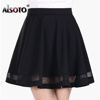Fashion Grid Design women skirt elastic faldas ladies midi skirt  Sexy Girls