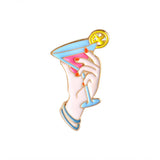 QIHE JEWELRY Cute Colorful Parrot Birds Summer Drink Cocktail Metal Brooch Pins - Shopy Max