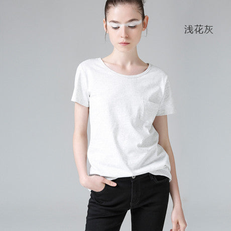 Toyouth 2017 Summer New Arrival Women Clothing Cotton 100% T-Shirts O-Neck Short - Shopy Max