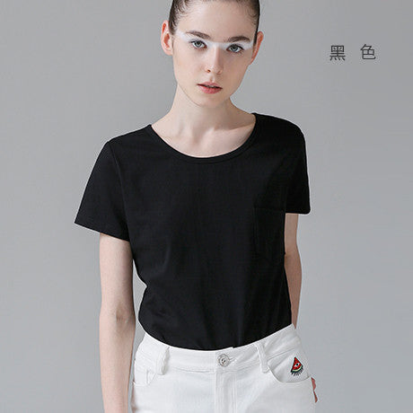 Toyouth 2017 Summer New Arrival Women Clothing Cotton 100% T-Shirts O-Neck Short - Shopy Max