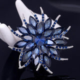 Austrian Crystal Brooch Pins For Women Top Quality Flower Broches Jewelry Fashion Wedding - Shopy Max