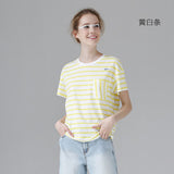 Toyouth T-Shirts 2017 Summer Women T Shirt Cotton Embroidery Striped Casual - Shopy Max