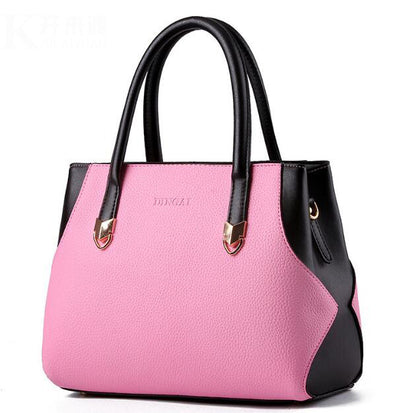 women tote bag fashion leather bags female high quality handbags patchwork shoulder bags women bag SC0215