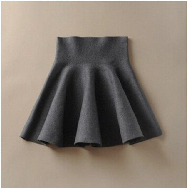 Spring Skirts Women's 2017 Autumn New Design Fashion High Waist Short Mini Pleated - Shopy Max