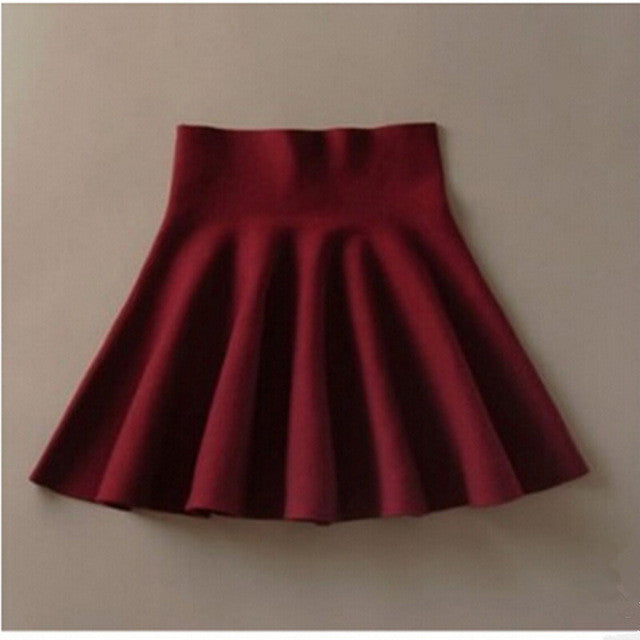 Spring Skirts Women's 2017 Autumn New Design Fashion High Waist Short Mini Pleated - Shopy Max