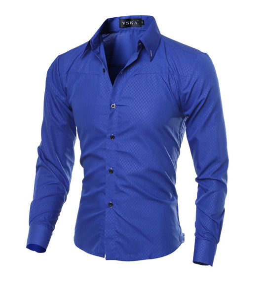 Hot Sell M-5XL 2016 New arrival Printed shirts Mens dress shirts slim Fashion
