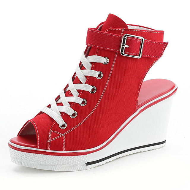 New Ladies Platform Sandals Summer Open Toe Sandals Women's Shoes Slope