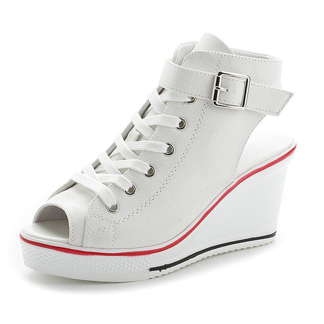 New Ladies Platform Sandals Summer Open Toe Sandals Women's Shoes Slope