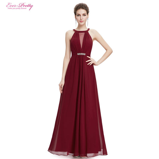 Party Elegant Evening Dresses Ever Pretty HE09995 Sleeveless Elegant Long - Shopy Max