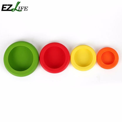 EZLIFE Random Color 4pcs/set Vegetable Fruit Huggers Plastic Colorful Food Huggers To Keep Your Food Safe Fresh Kitchen Tools
