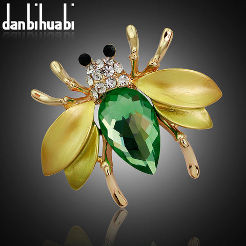 danbihuabi Insect Fashion Collar Accessories Coral Brooches Party Bijoux Women pins broches