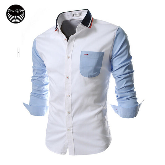 Men Long Sleeve Shirt Chemise Homme Men Shirt Camisas Hombre Vestir Mens