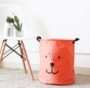 Newest Animal Face Linen Desk Storage Box Holder Jewelry Cosmetic Stationery Organizer Bag #94879