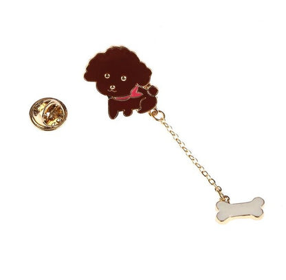 2017 New Fashion Brooch Cute Teddy Bear Brooches for Women Collar