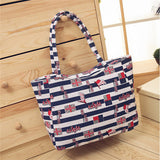 EXCELSIOR Waterproof Canvas Casual Zipper Shopping Bag Large Tote Women Handbags Floral