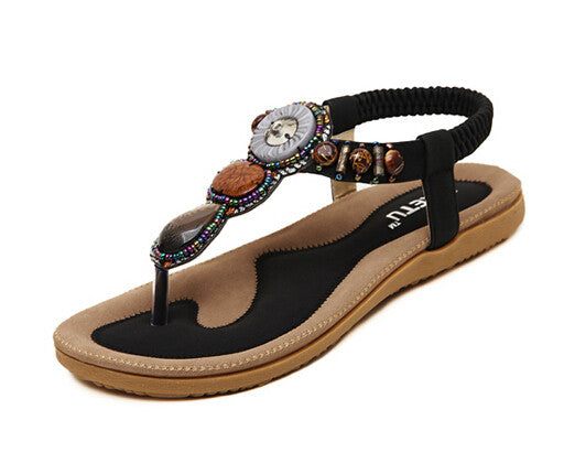 Woman 2016 New Summer Flat Sandals Ladies Summer Bohemia Beach Flip Flops Shoes