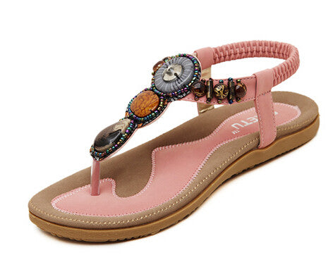 Woman 2016 New Summer Flat Sandals Ladies Summer Bohemia Beach Flip Flops Shoes