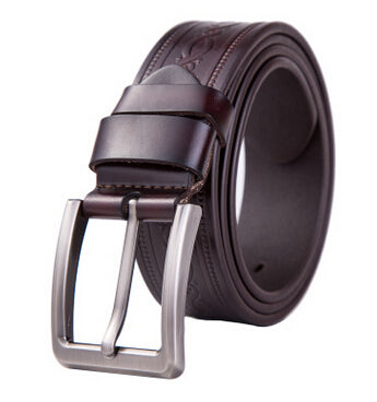 GEERSIDAN genuine leather belt men luxury brand famous designers high quality ceinture homme Pin buckle wide jeans vintage black