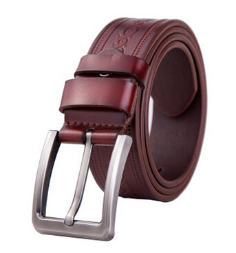 GEERSIDAN genuine leather belt men luxury brand famous designers high quality ceinture homme Pin buckle wide jeans vintage black