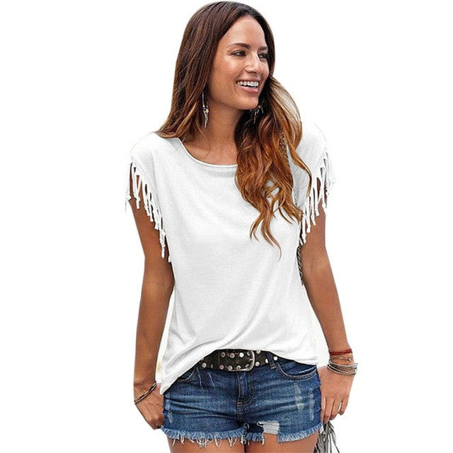 Ksenia Blouses Shirts 2017 Fashion Loose Women Tops Casual Blouses Short shirt - Shopy Max