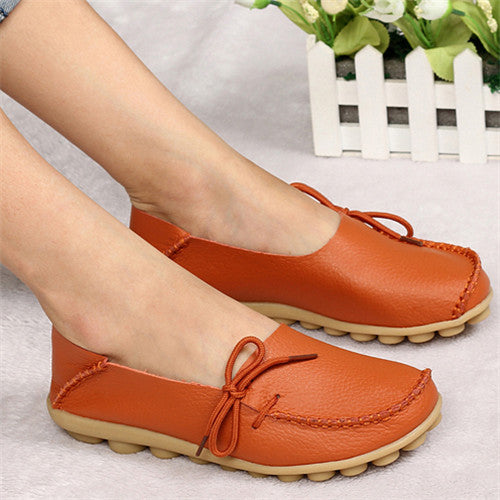 2017 New PU Leather Women Flats Moccasins Loafers Ladies Shoes Wild