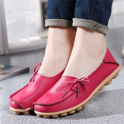 2017 New PU Leather Women Flats Moccasins Loafers Ladies Shoes Wild