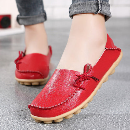 2017 New PU Leather Women Flats Moccasins Loafers Ladies Shoes Wild