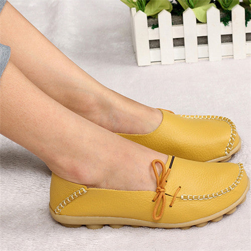 2017 New PU Leather Women Flats Moccasins Loafers Ladies Shoes Wild