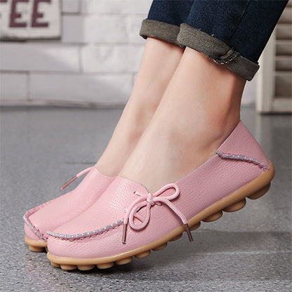 2017 New PU Leather Women Flats Moccasins Loafers Ladies Shoes Wild