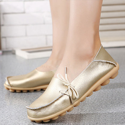 2017 New PU Leather Women Flats Moccasins Loafers Ladies Shoes Wild