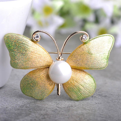 Beautiful Simulated Pearl Brooches Elegant Bridal Breastpin Wedding Suit Collar