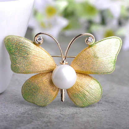 Beautiful Simulated Pearl Brooches Elegant Bridal Breastpin Wedding Suit Collar