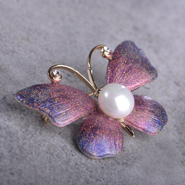 Beautiful Simulated Pearl Brooches Elegant Bridal Breastpin Wedding Suit Collar