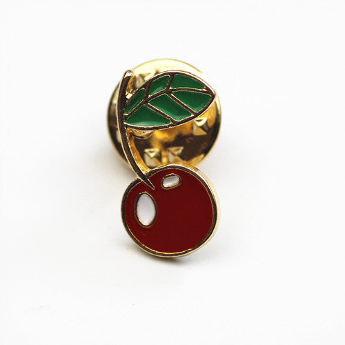 Timlee X271 Sweet Travel Picnic Fun Cartoon Love Cherry Enamel Pin Fried Pepper - Shopy Max