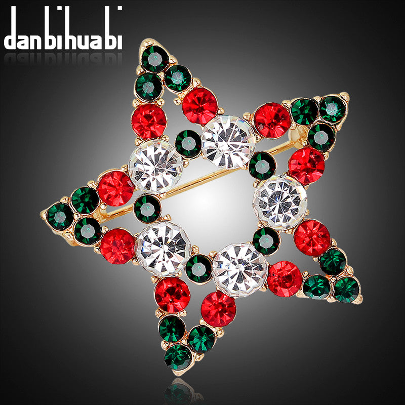 Brooch vintage rhinestone pin for scarf enamel brooch jewelry enamel pins and brooches