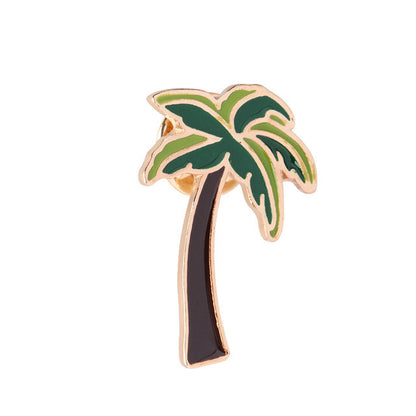 Summer Style Jewelry Enamel Pin Brooch Pins set Cute Beach Holiday Ice Cream Coffee