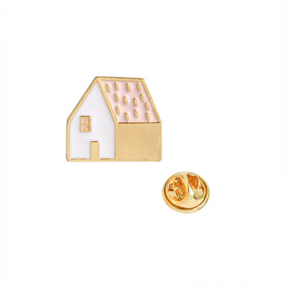 MJARTORIA Cute Pineapple Apple Fruit Brooches Shirt Enamel pin New Horse Animal