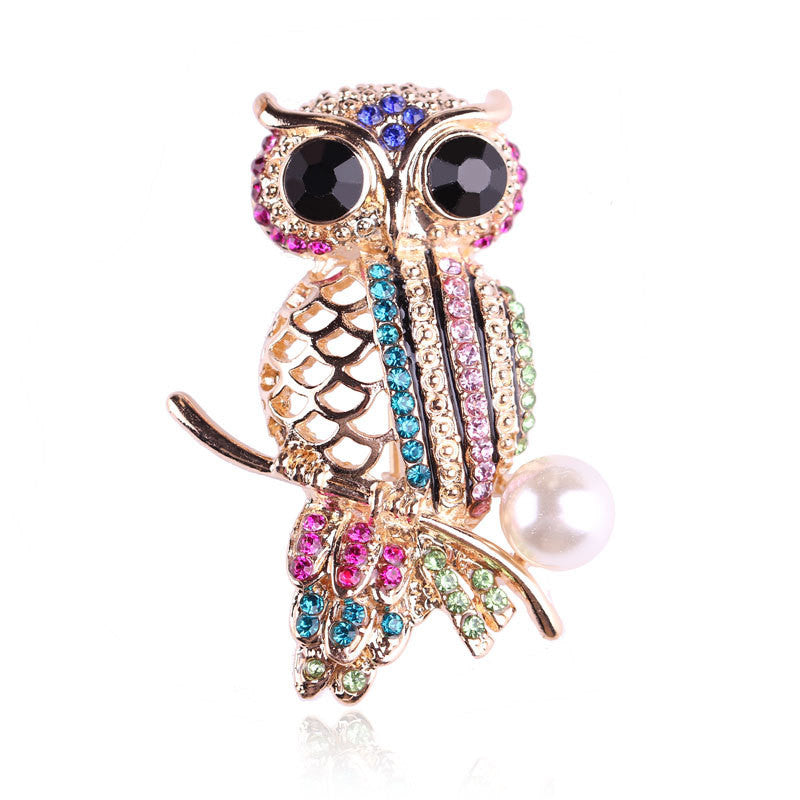 Fashion Arrival Jewelry Brooch pins large brooches for women OWL Pattern lapel enamel pin