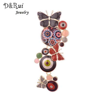 New Fashion Trendy Brooch Pins Chic Charming Cute Butterfly Enamel Pins Brooches - Shopy Max